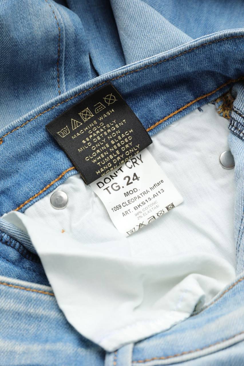 Carou DON´T CRY Flared Jeans Mit Ethno-Print