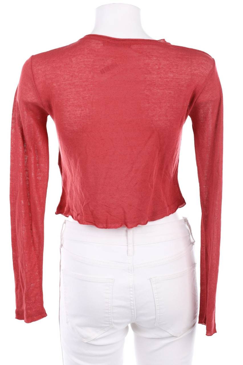 Carou Doralice Volants-Strick-Pullover Mit Leinen