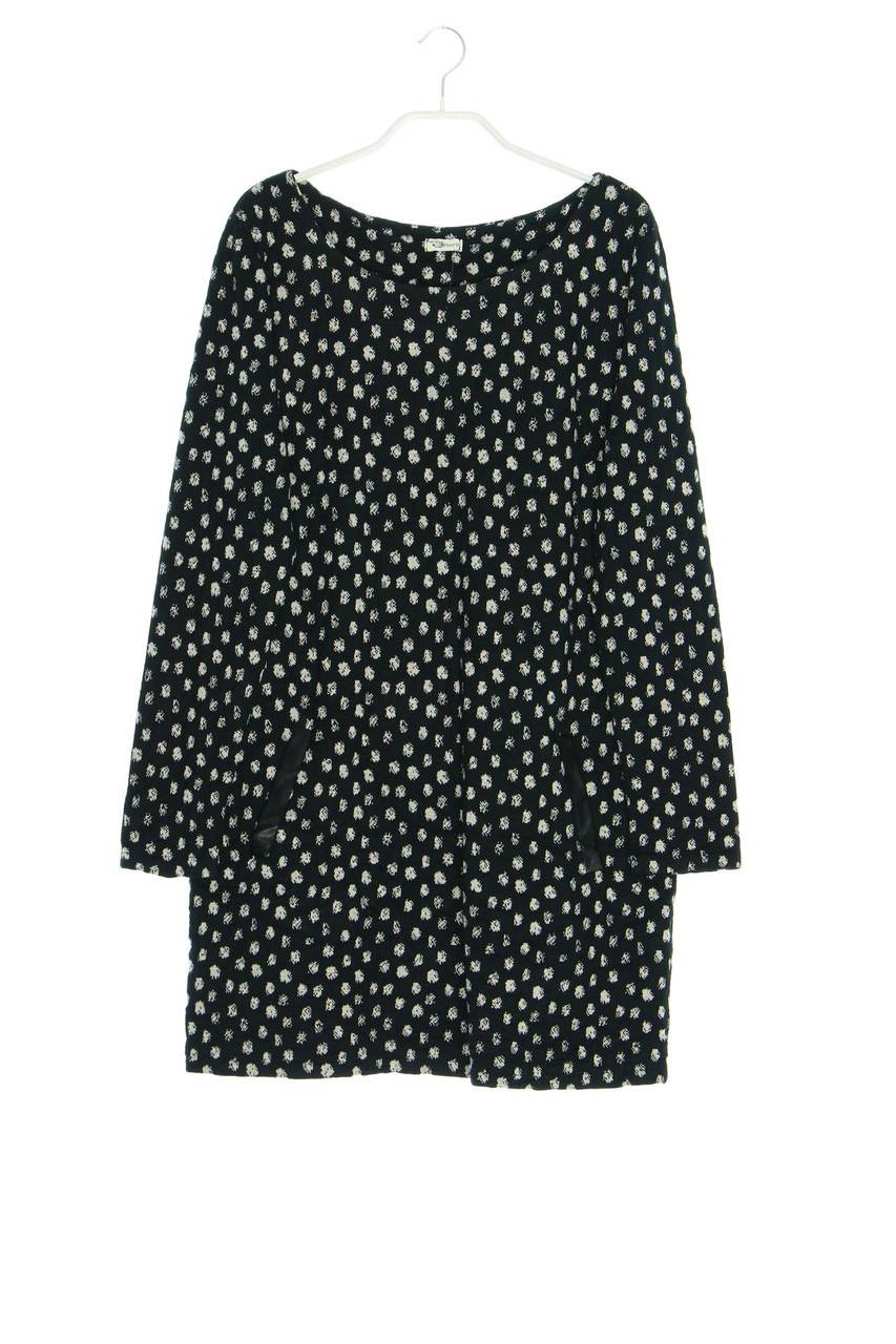 Carou Driver Strickkleid mit Kunstleder-Details