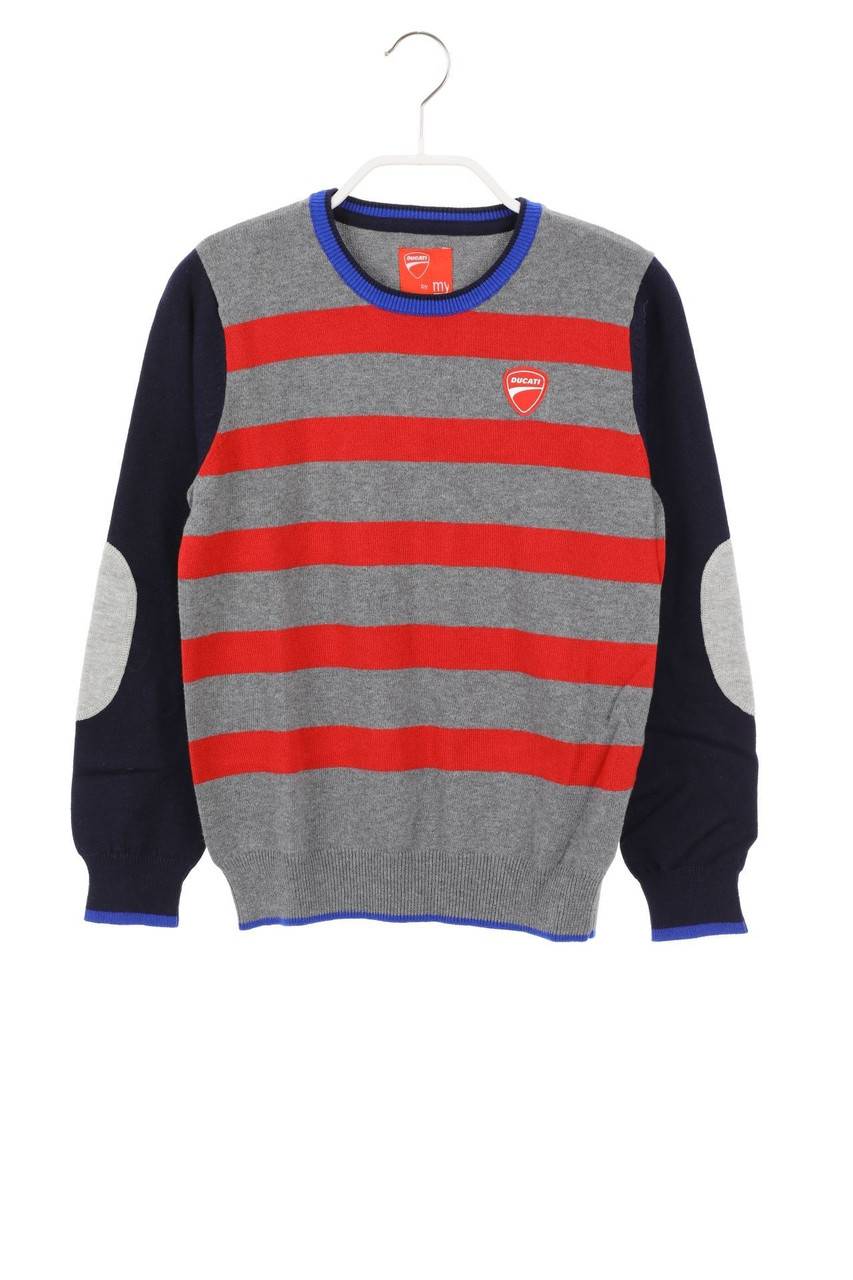 Carou DUCATI Baumwoll-Pullover mit Logo-Plakette