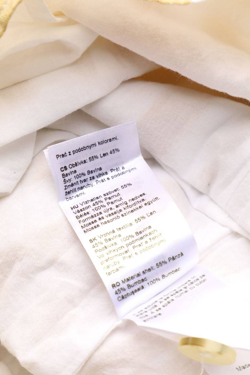 Carou EDITED Streifen-Playsuit Aus Leinen-Mix