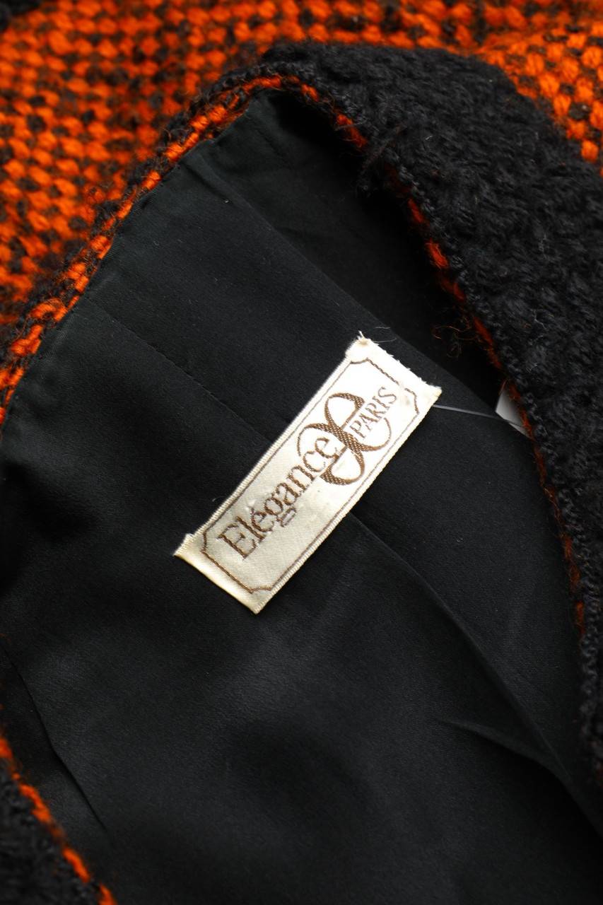 Carou Elégance Paris Vintage-Tweed-Cardigan