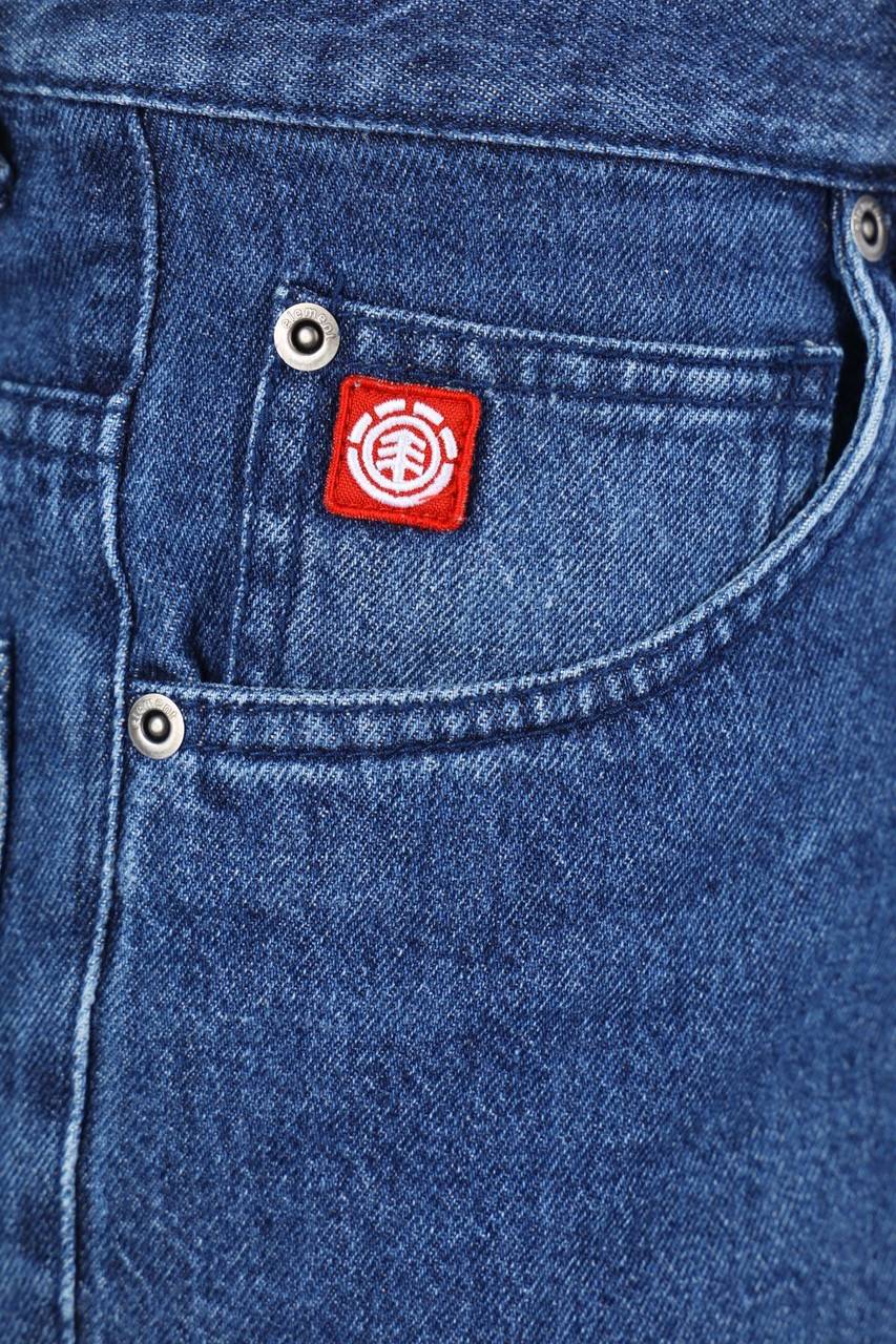 Carou Element Jeans-Shorts Mit Logo-Badge