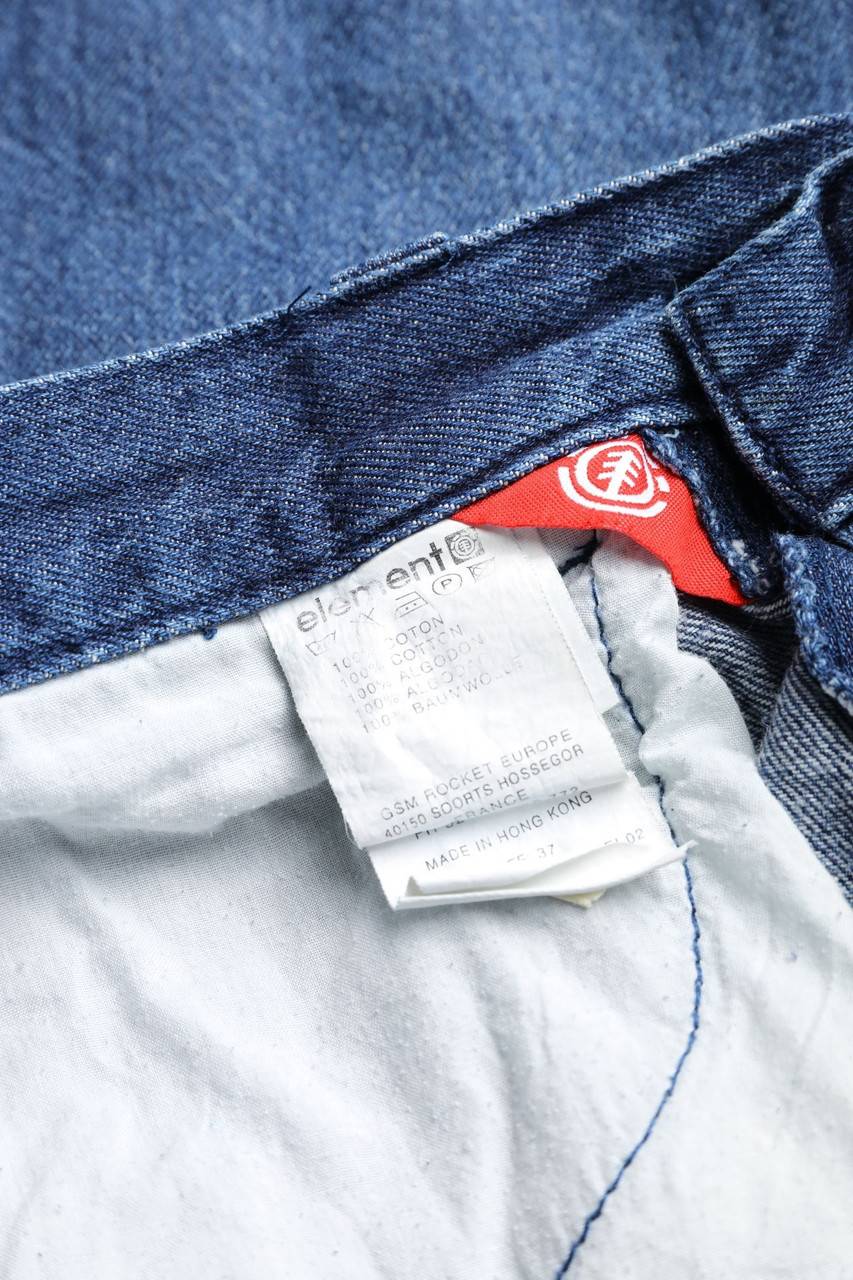 Carou Element Jeans-Shorts Mit Logo-Badge