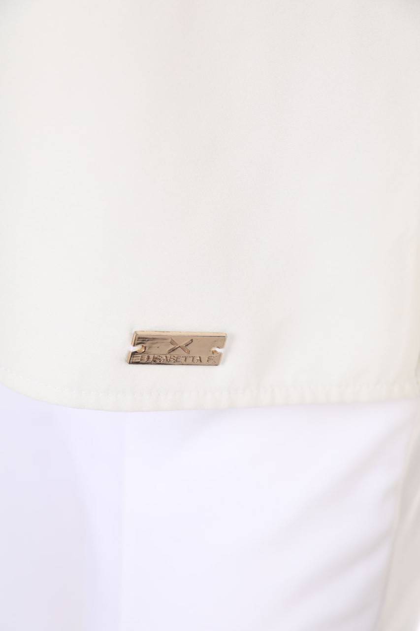 Carou ELISABETTA FRANCHI Clean Chic-Kurzarm-Bluse