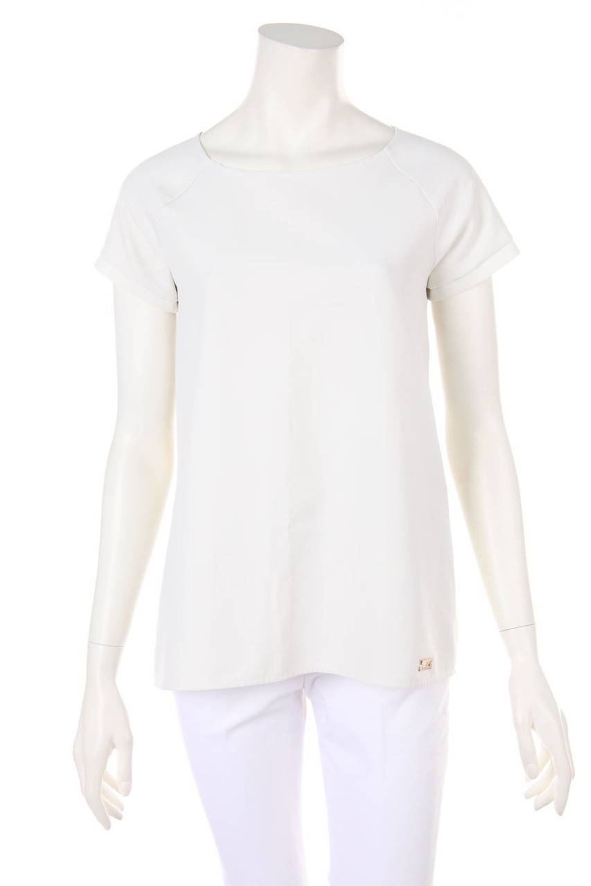 Carou ELISABETTA FRANCHI Clean Chic-Kurzarm-Bluse