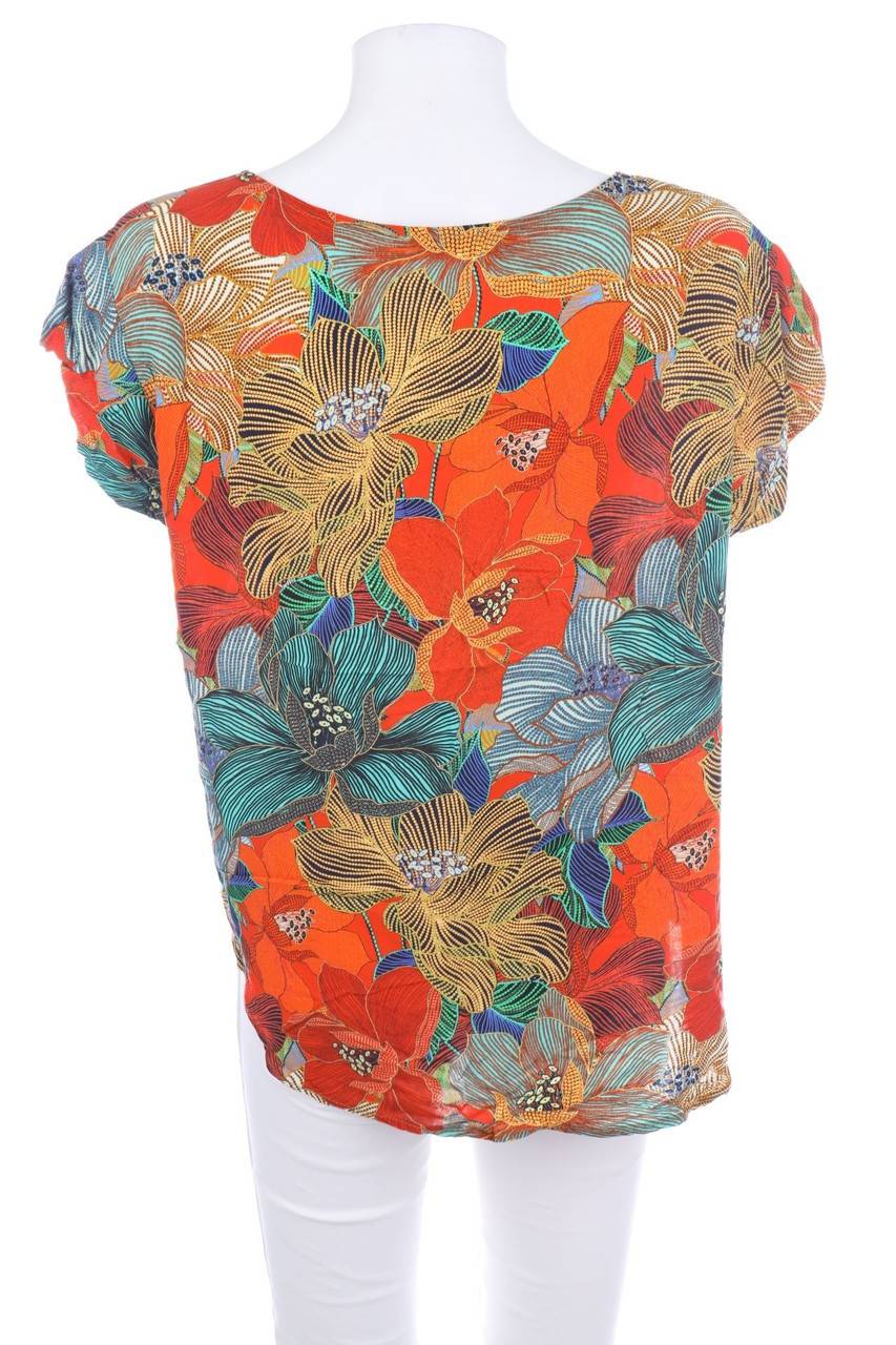 Carou EMA BLUE´S Tunika-Bluse Mit Blumen-Print