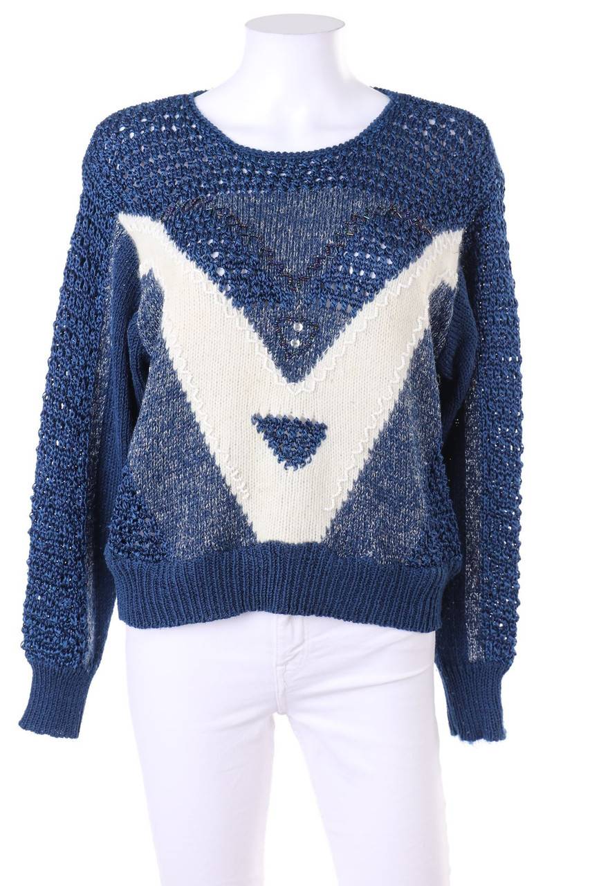 Carou ESFFELLA Strick-Pullover mit Applikationen