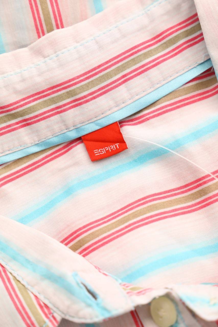 Carou ESPRIT Hemd-Bluse Mit Kurzem Ärmel