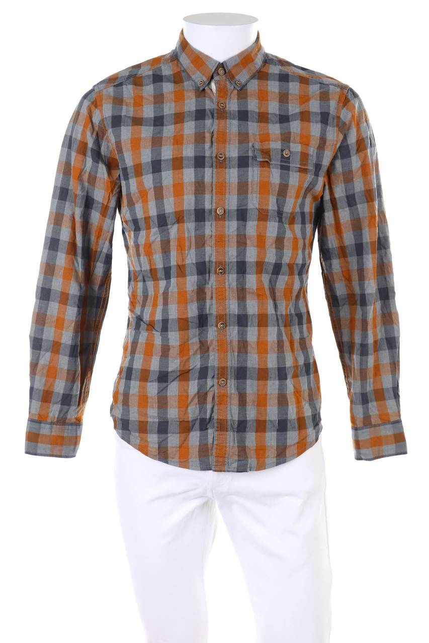 Carou ESPRIT kariertes Button-down-Hemd