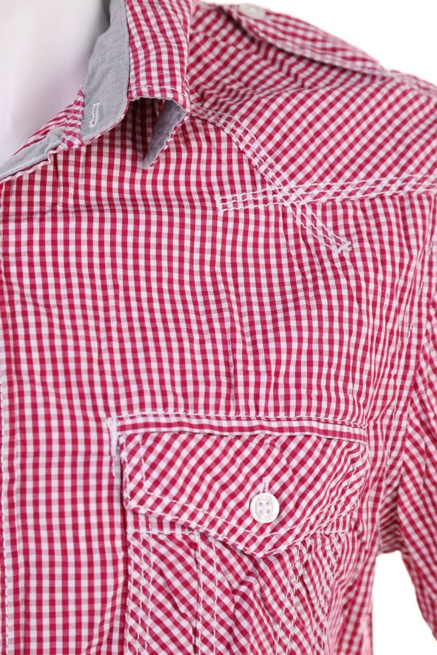 Carou ESPRIT Kurzarm-Hemd Mit Karo-Muster