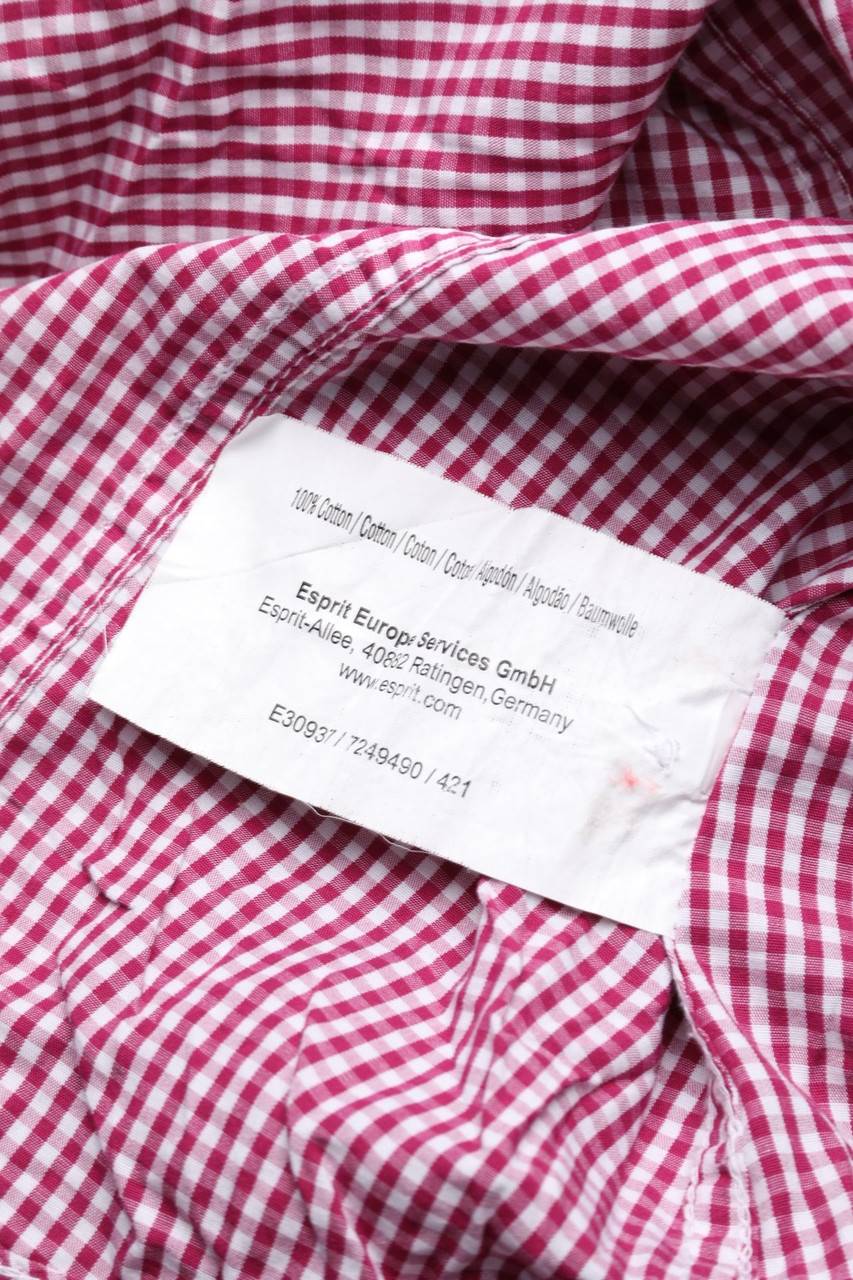 Carou ESPRIT Kurzarm-Hemd Mit Karo-Muster