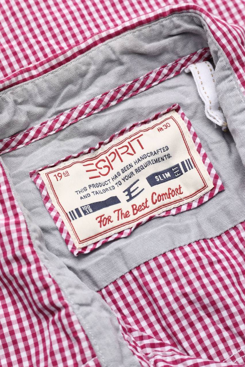 Carou ESPRIT Kurzarm-Hemd Mit Karo-Muster