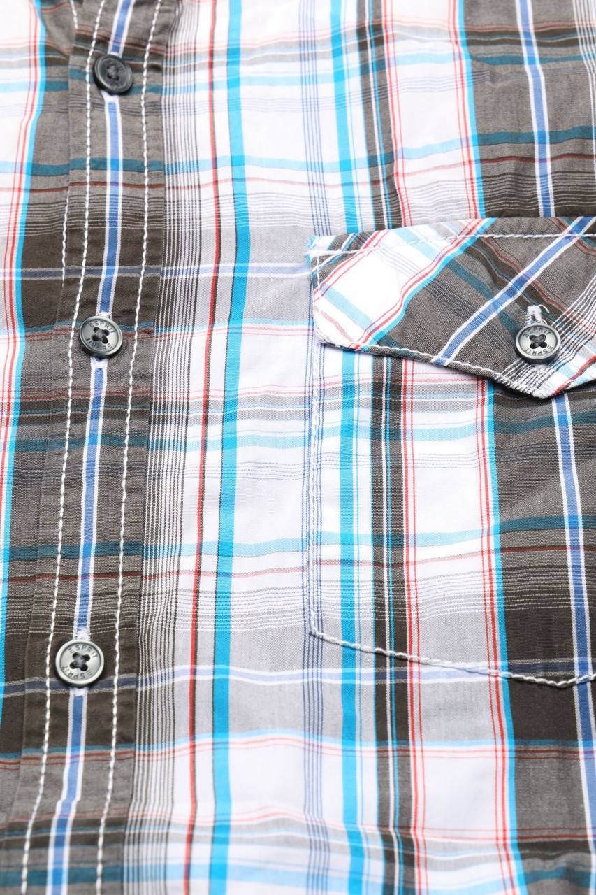 Carou ESPRIT Kurzarm-Hemd Mit Karo-Muster