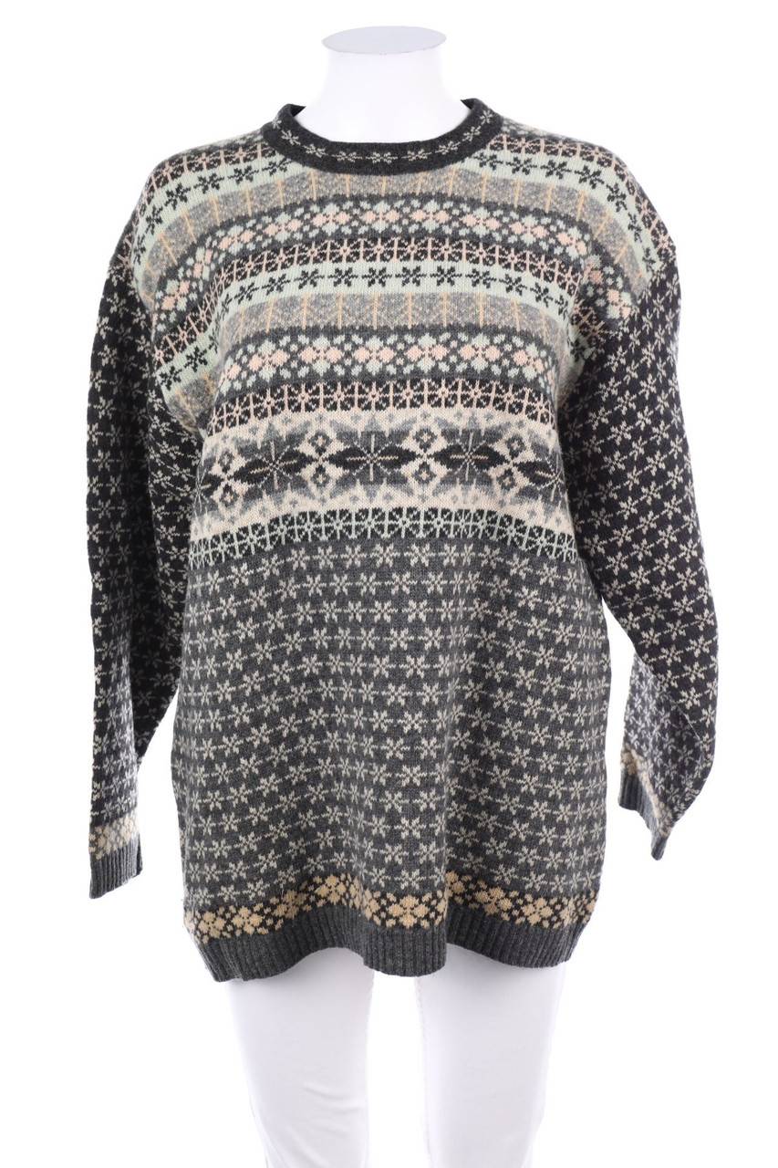 Carou ESPRIT Vintage-Strick-Pullover Aus Woll-Mix