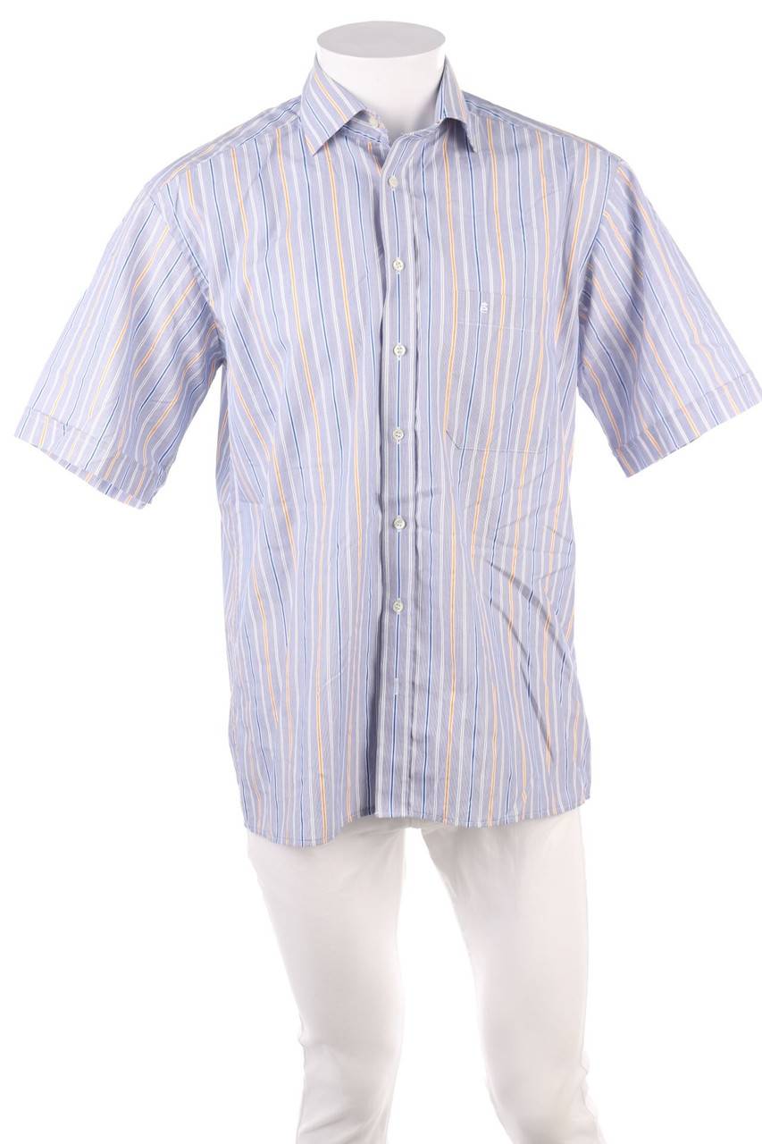 Carou Eterna Gestreiftes Kurzarm-Hemd