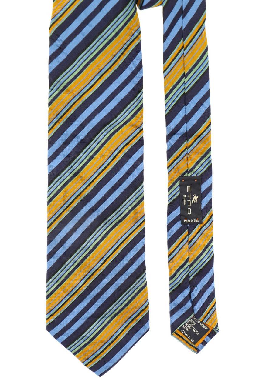 Carou ETRO MILANO Seiden-Krawatte mit Streifen