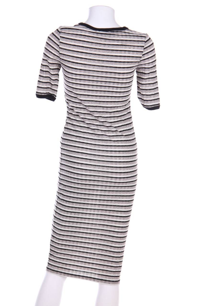 Carou Even&odd Midi-Strickkleid Mit Streifen