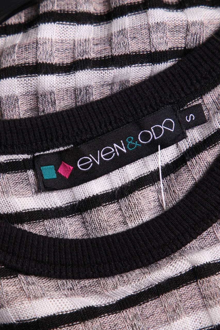 Carou Even&odd Midi-Strickkleid Mit Streifen