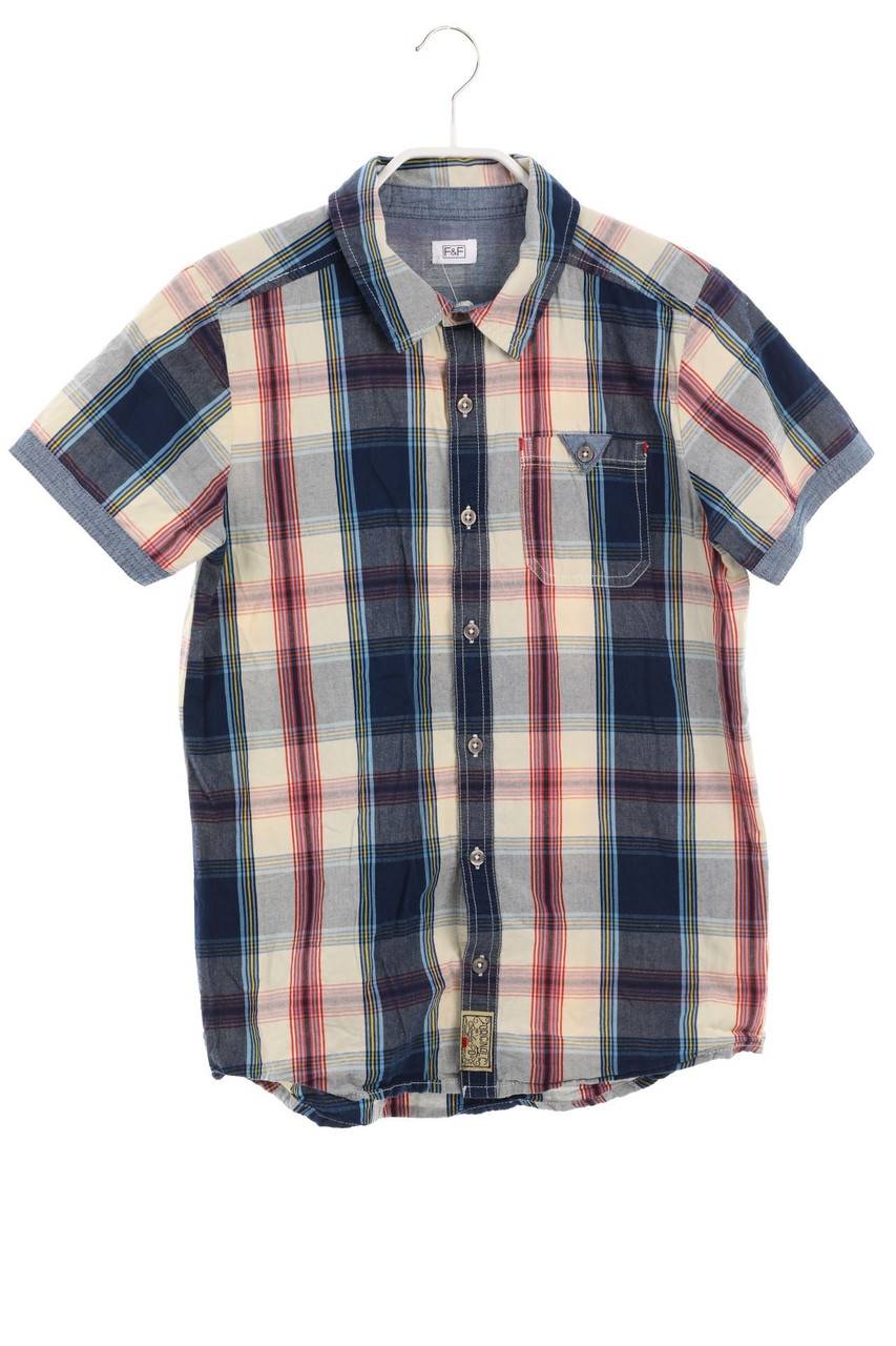 Carou F&F Kurzarm-Hemd mit Karo-Muster