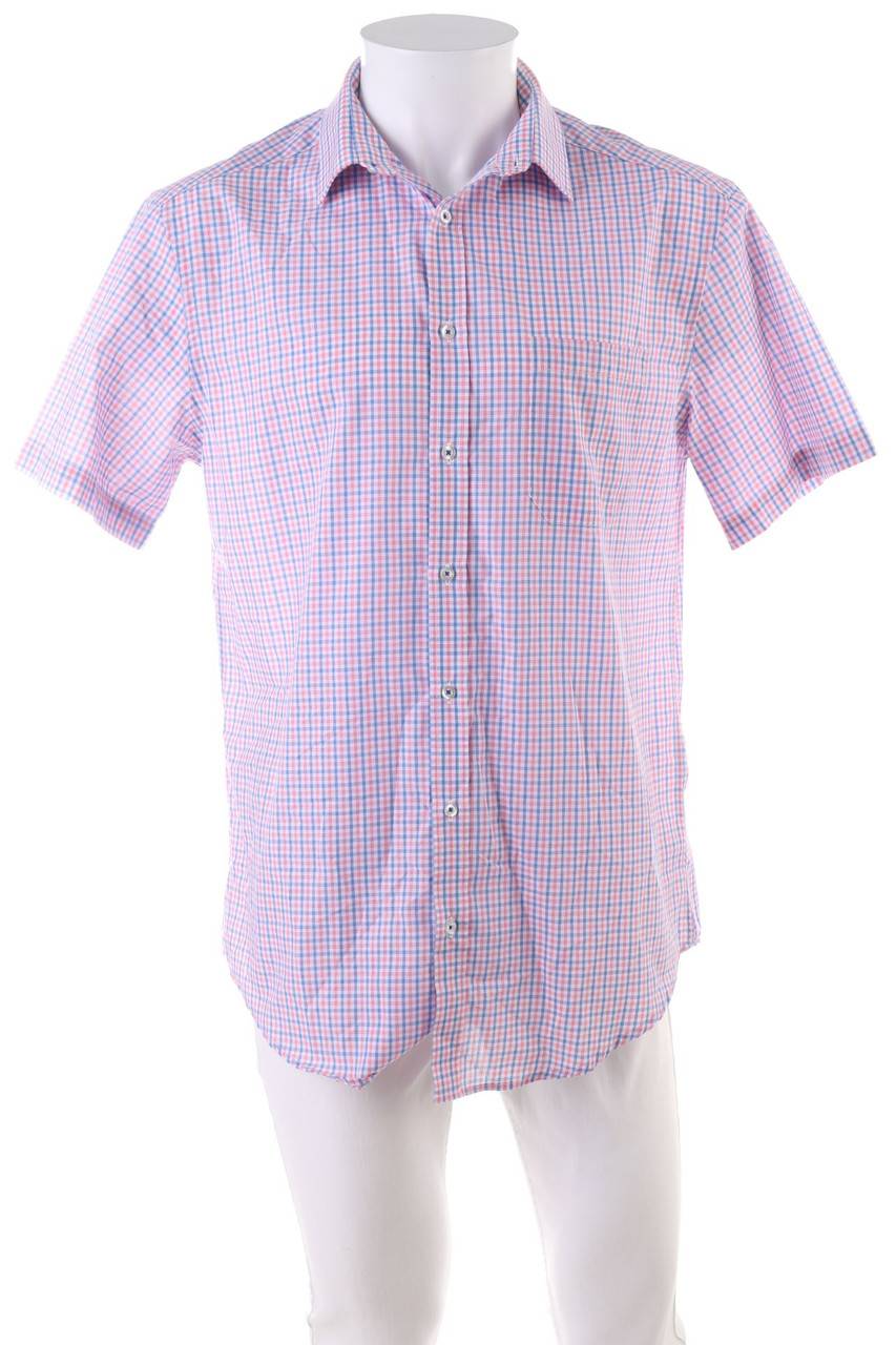 Carou F&F Kurzarm-Hemd Mit Karo-Muster