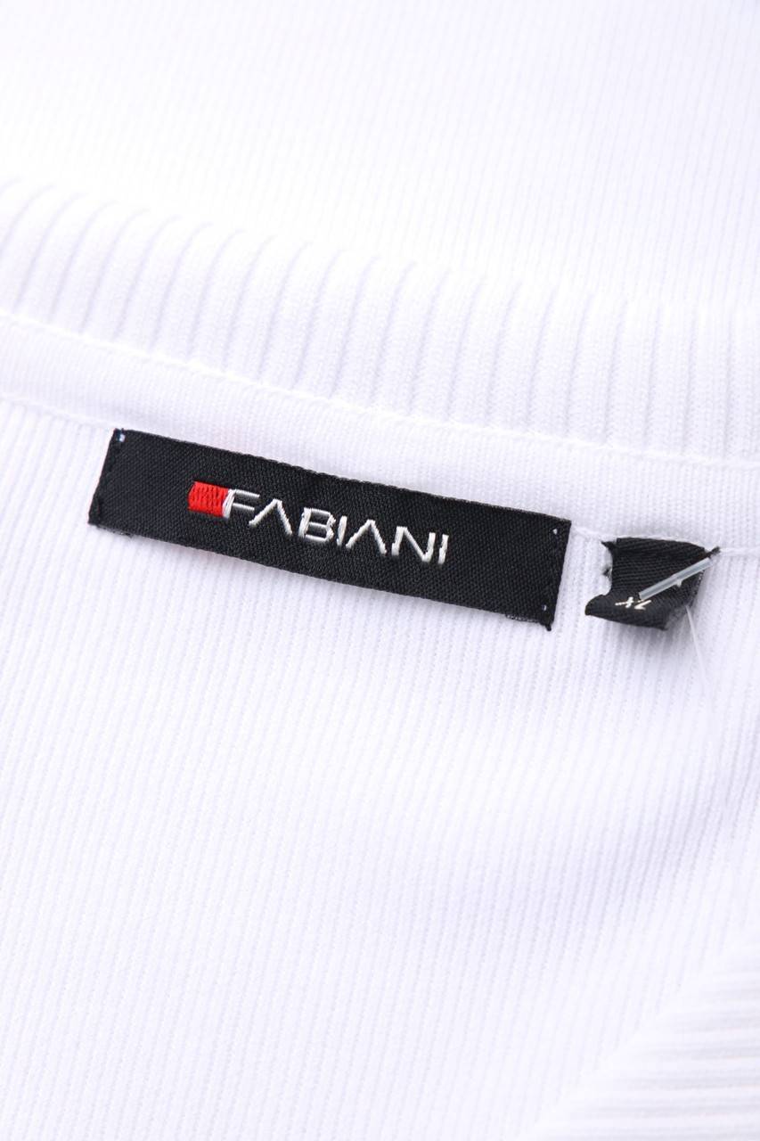 Carou FABIANI Kurzarm-Polo-Pullover