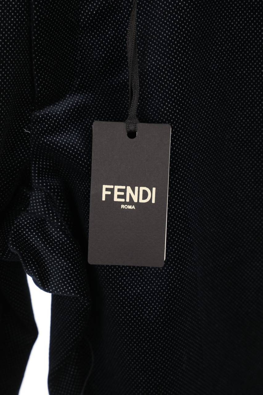 Carou Fendi Samt-Hose Mit Pünktchen