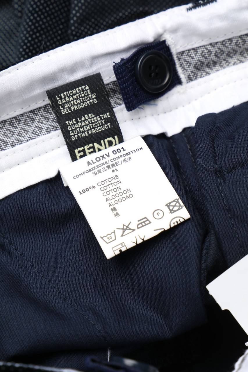 Carou Fendi Samt-Hose Mit Pünktchen