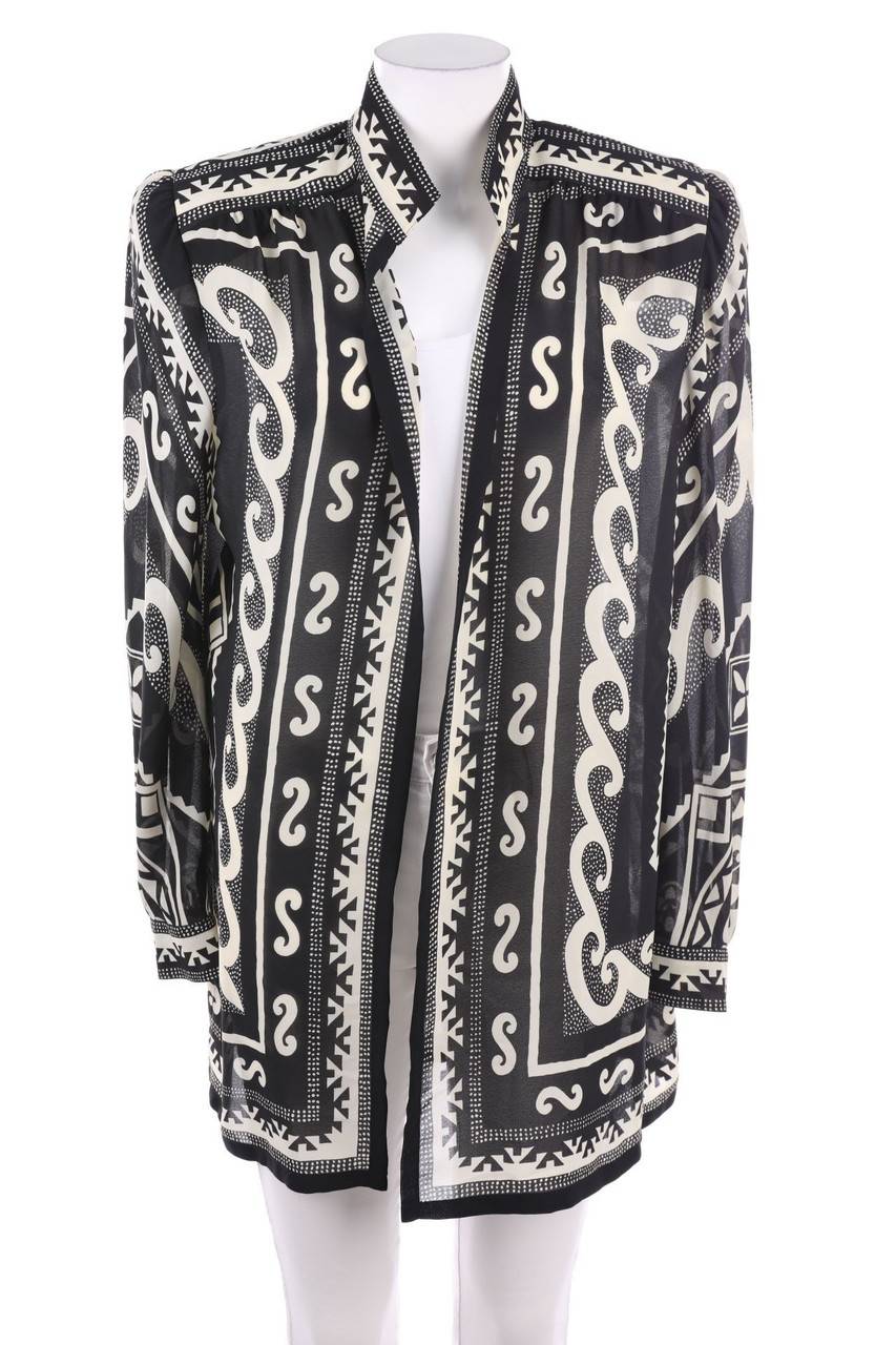 Carou FINK Chiffon-Jacke mit Print