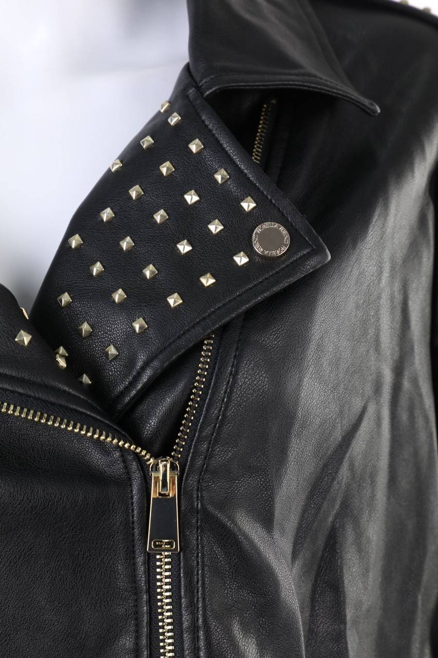 Carou FIORELLA RUBINO Kunstlederjacke Mit Nieten