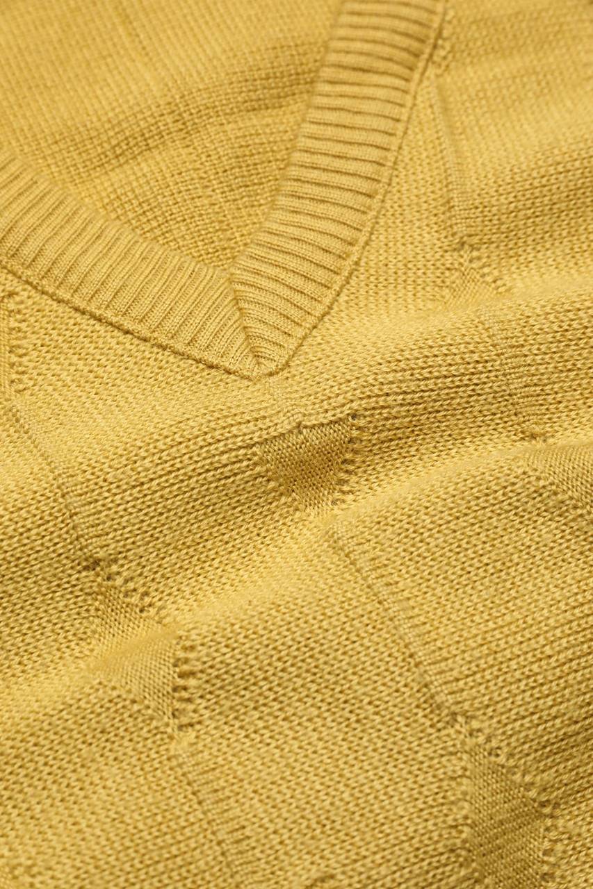 Carou FISCHER V-Neck-Pullover Aus Schurwoll-Mix