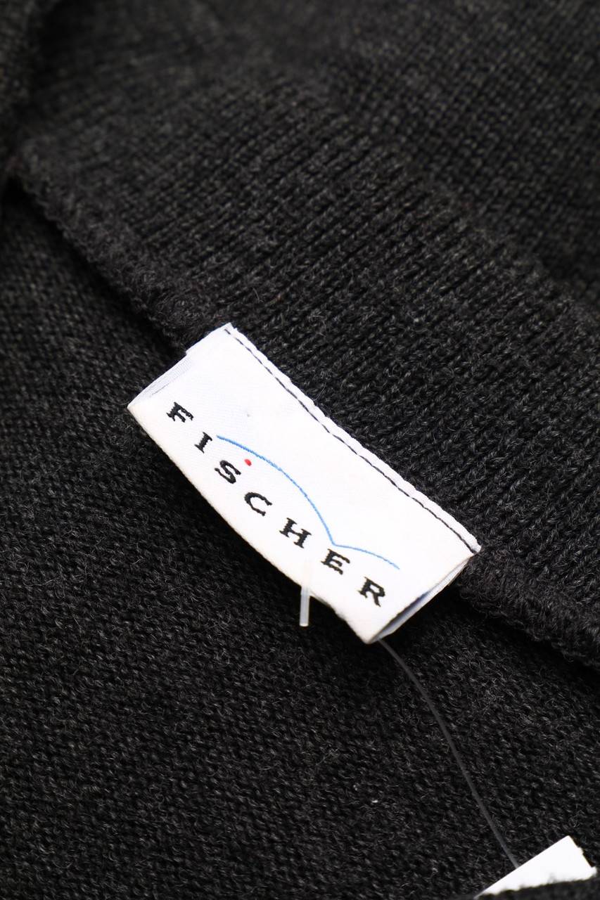 Carou FISCHER Vintage-V-Neck-Pullover Aus Woll-Mix