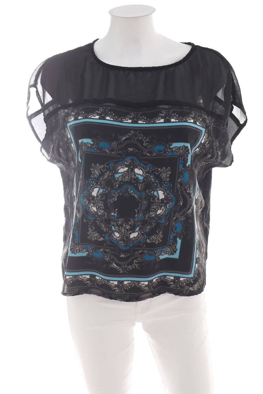 Carou flame Kurzarm-Bluse