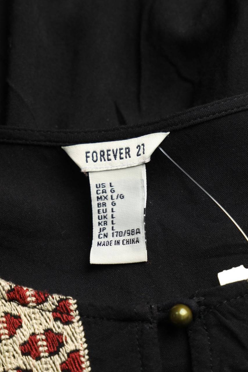 Carou FOREVER 21 Kleid Mit Stickereien