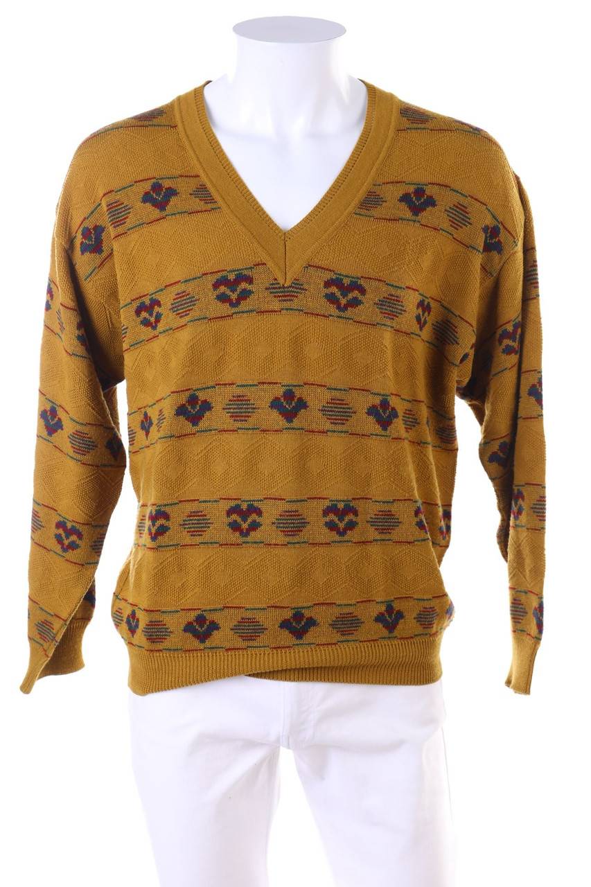 Carou FRANK ALEXS V-Neck-Pullover aus Woll-Mix