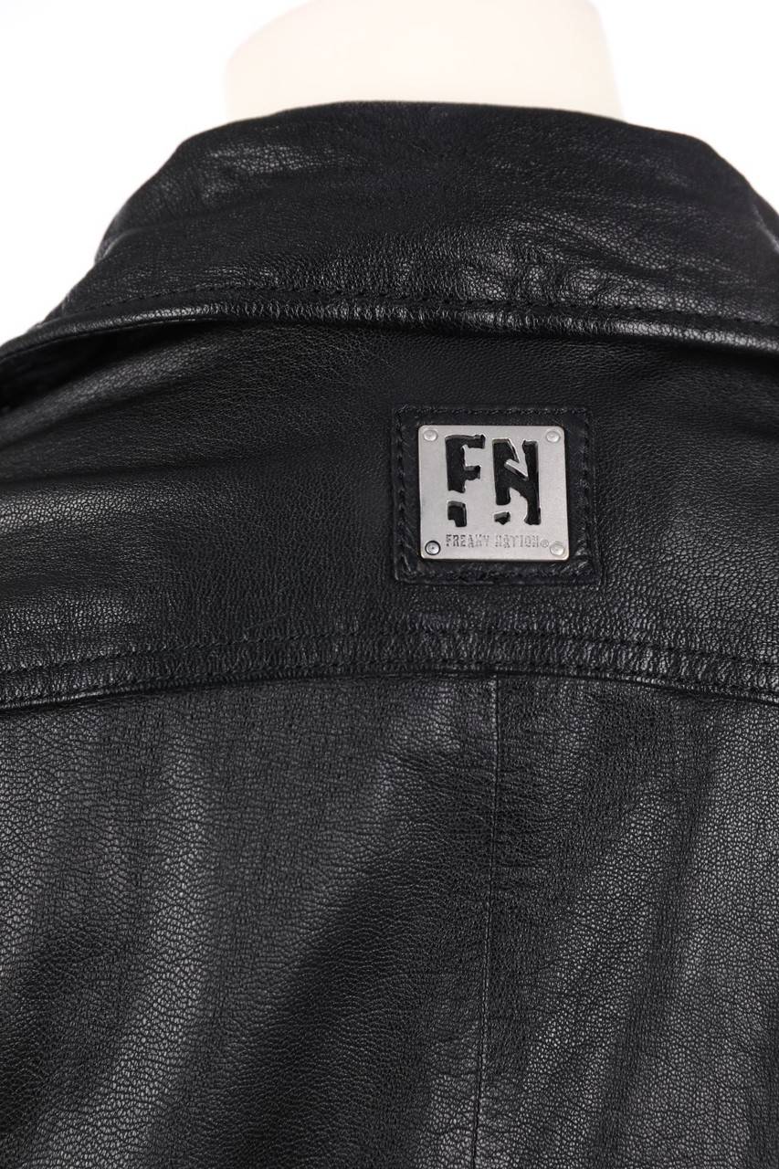 Carou FREAKY NATION Lederjacke Im Biker-Stil