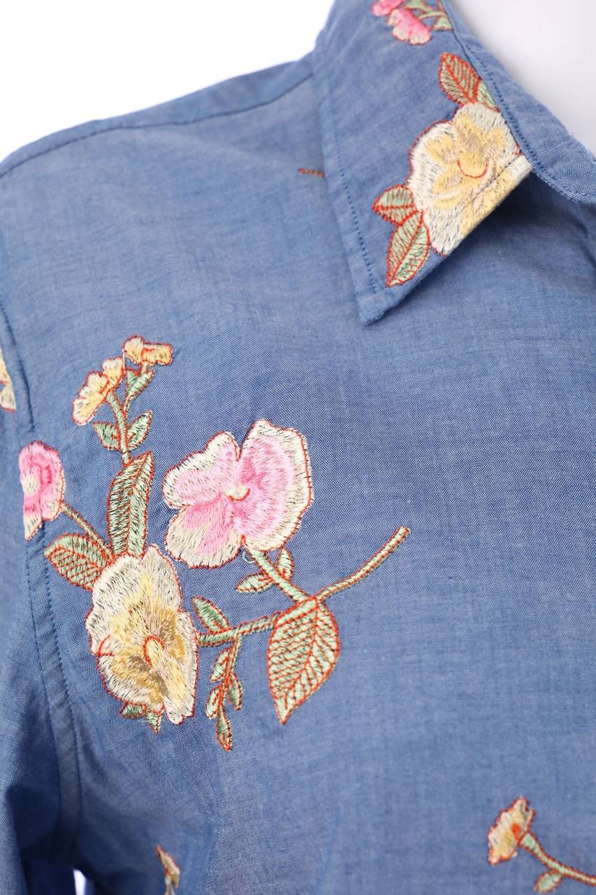 Carou GANT Hemd-Bluse Mit Stickereien