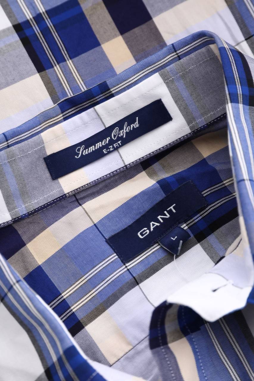 Carou GANT Kurzarm-Hemd Mit Button-down-Kragen
