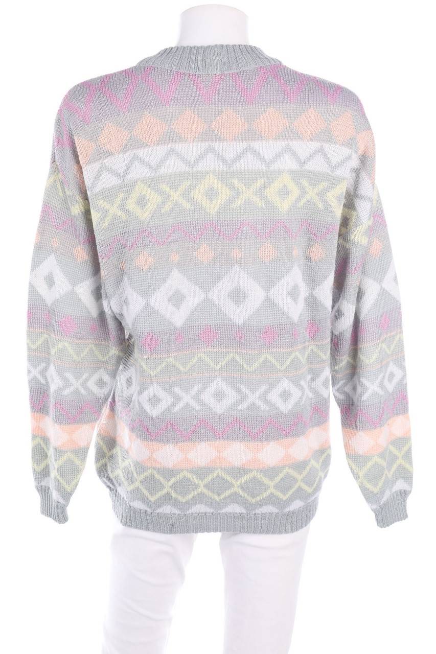 Carou Garbo Strick-Pullover Mit Ethno-Print