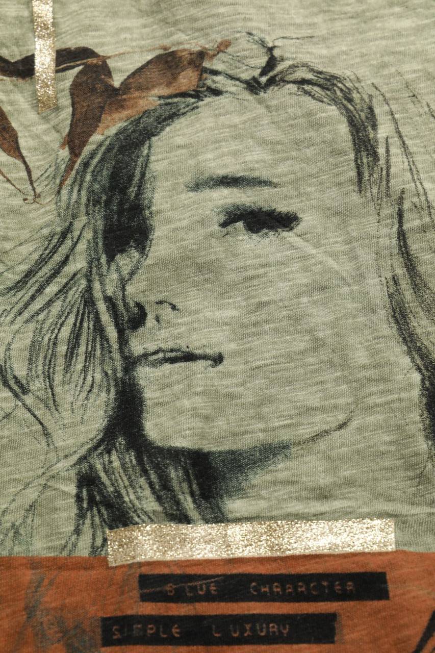 Carou Garcia Jeans T-Shirt Mit Print