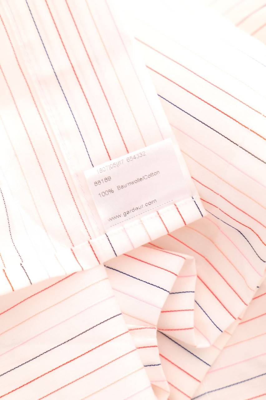 Carou Gardeur Gestreiftes Kurzarm-Hemd