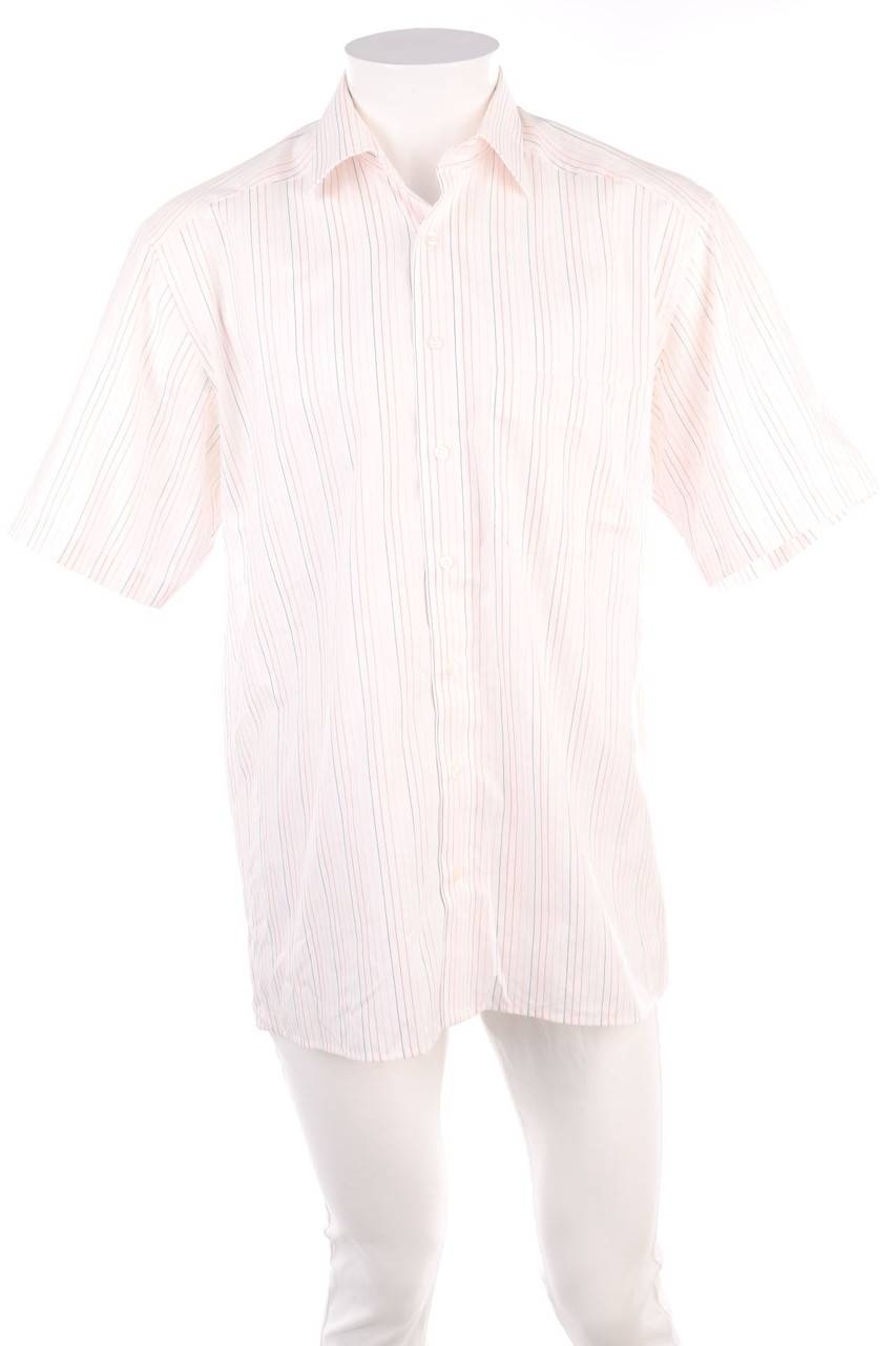 Carou gardeur gestreiftes Kurzarm-Hemd