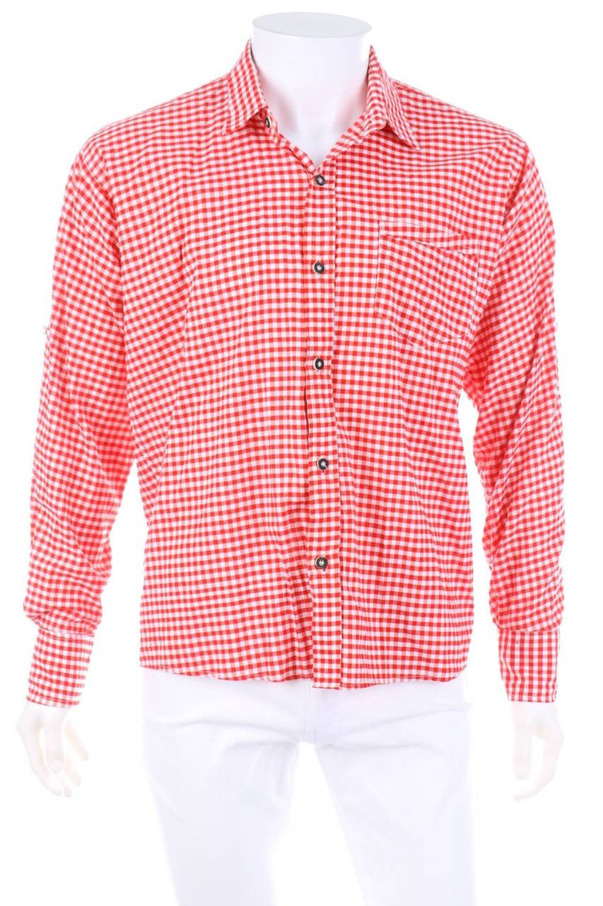 Carou GAUDÌ Trachten-Hemd mit Karo-Muster