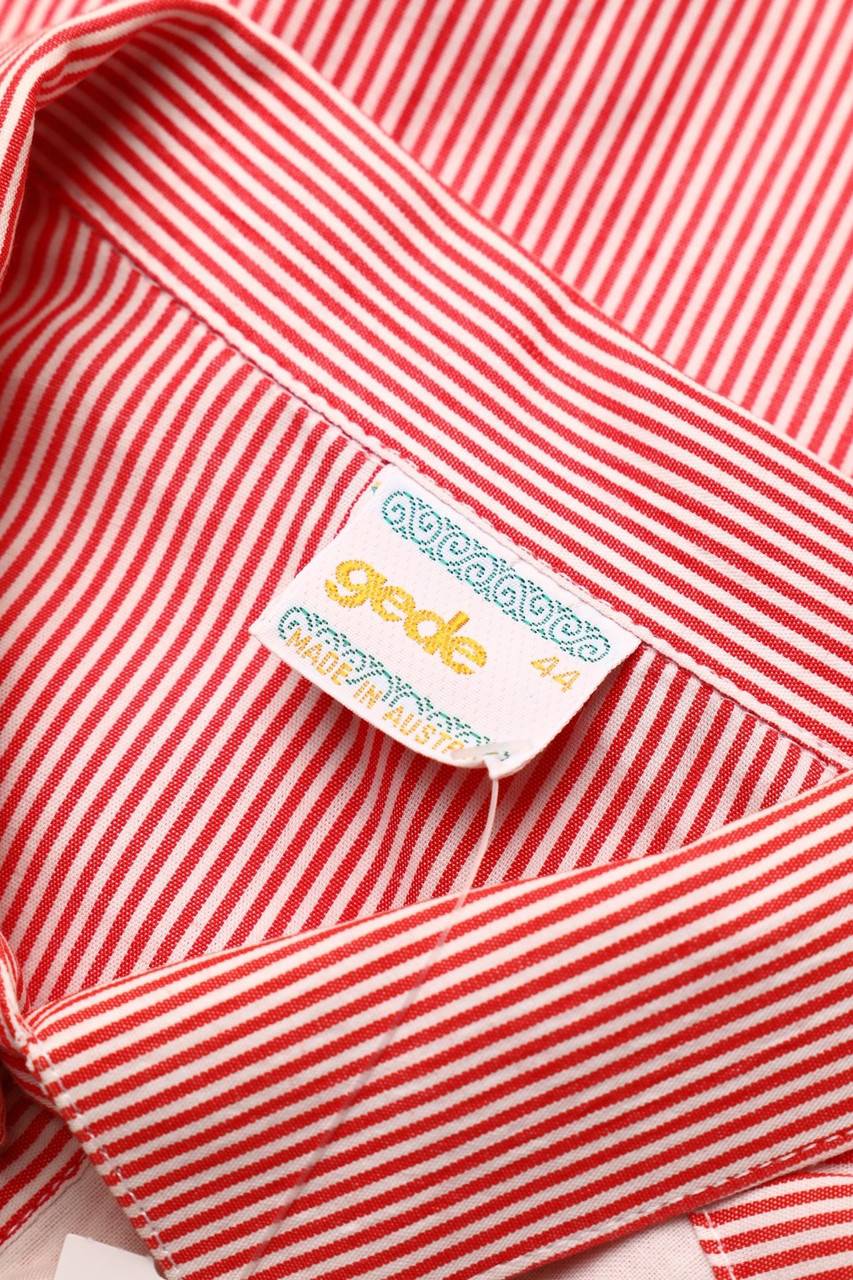 Carou Gede Trachten-Bluse Mit Stickereien