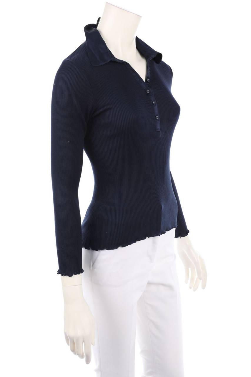 Carou GERARD DAREL Langarm-Polo-Shirt Aus Seide