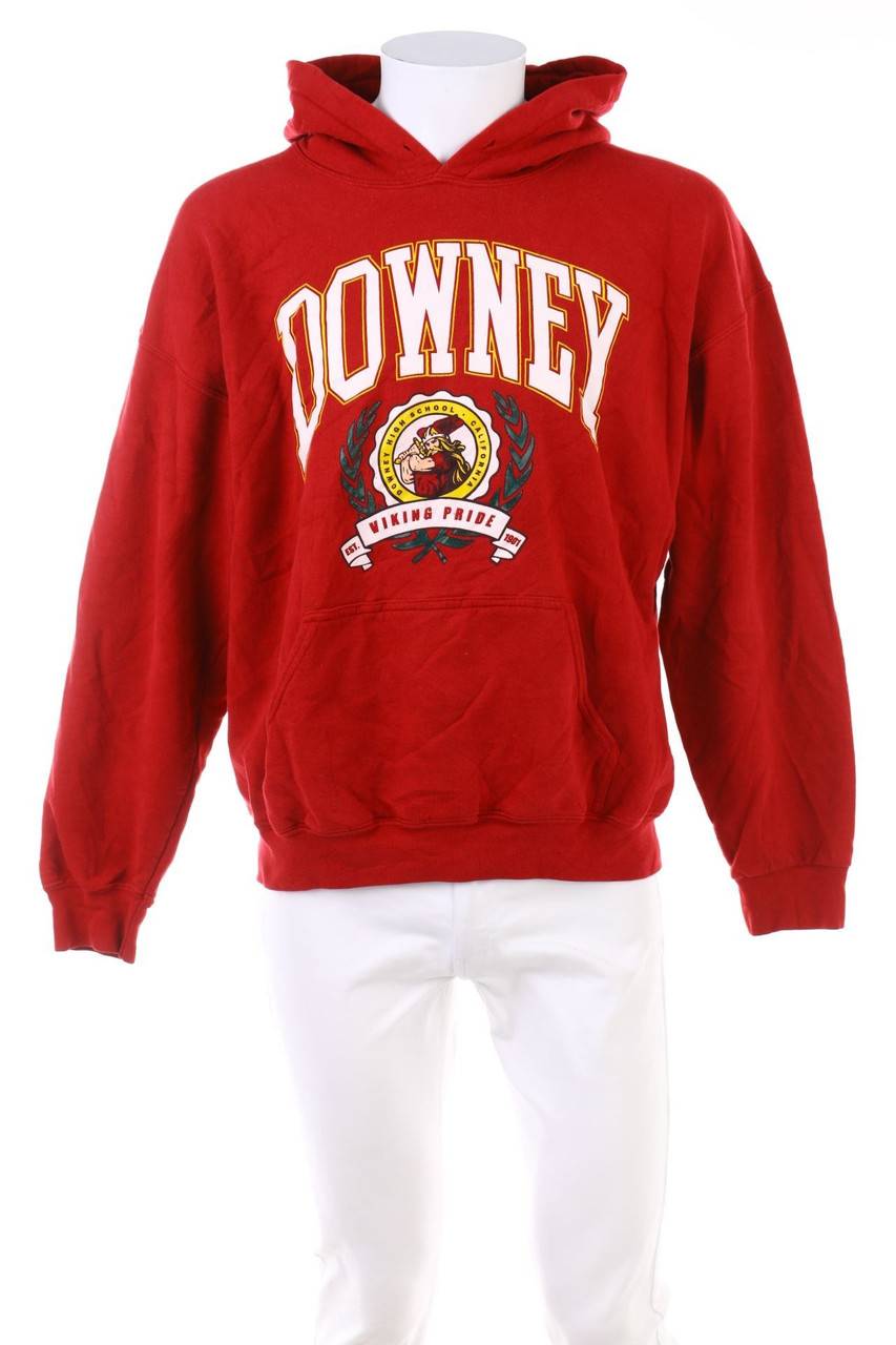 Carou GILDAN Kapuzen-Pullover mit Print
