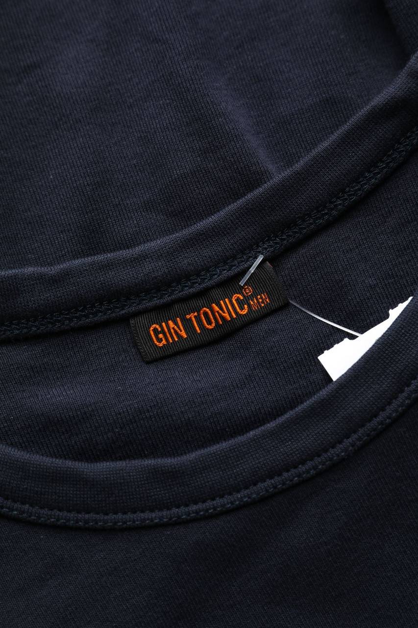 Carou GIN TONIC Longsleeve-Shirt Mit Flock-Print