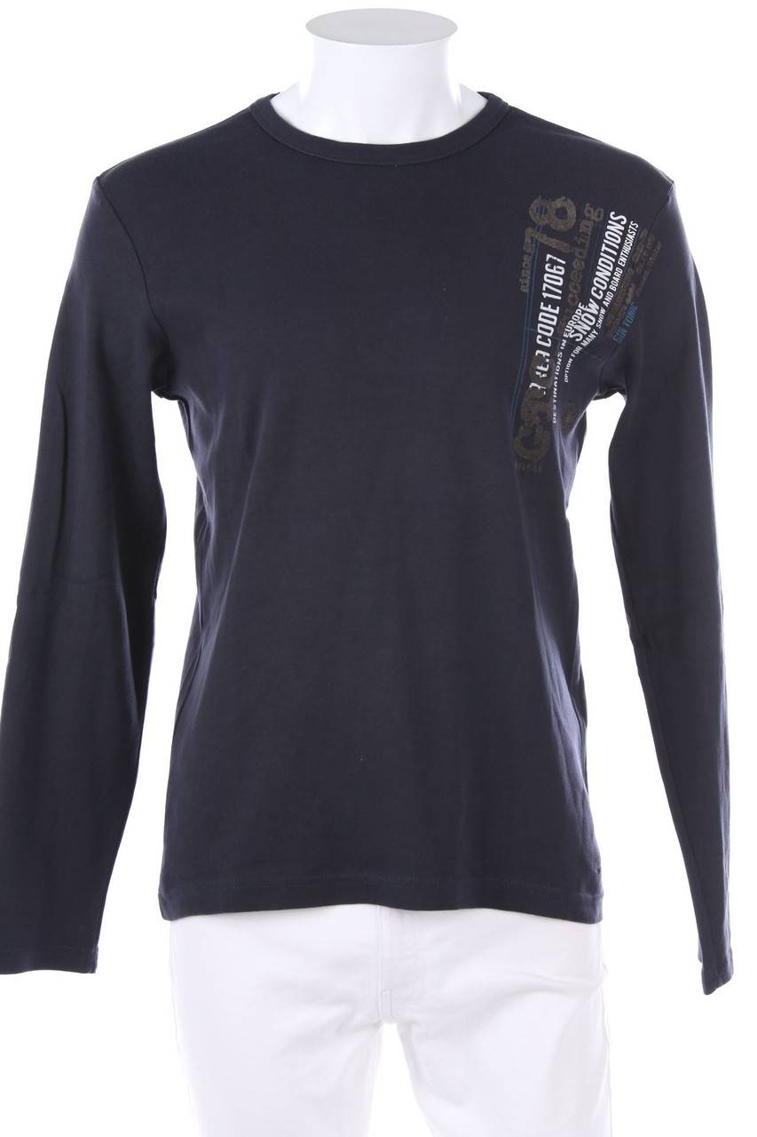 Carou GIN TONIC Longsleeve-Shirt mit Flock-Print