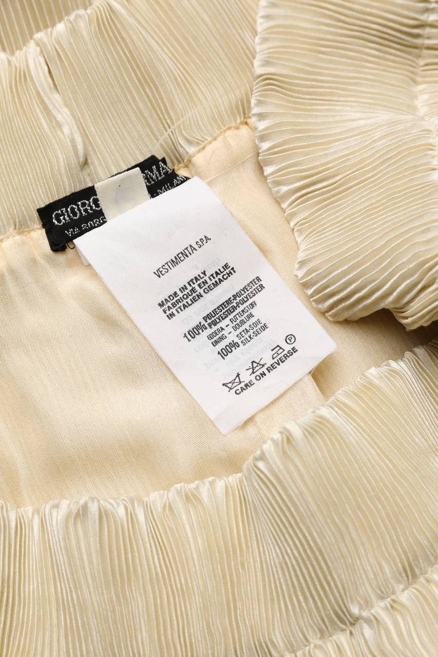 Carou GIORGIO ARMANI Plissé-Rock Mit Seide