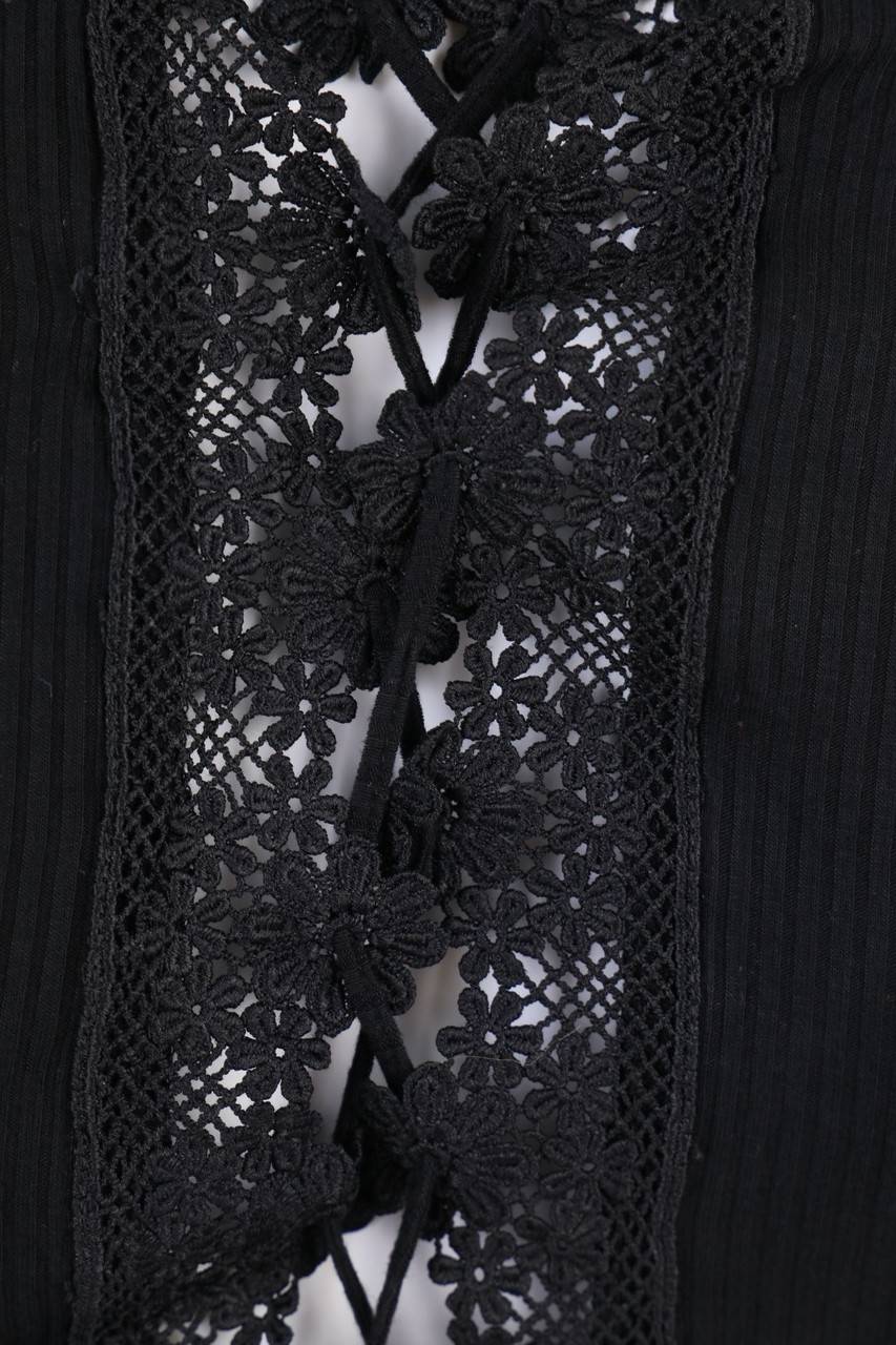 Carou GLAMOROUS Cropped-Shirt Mit Schnürung
